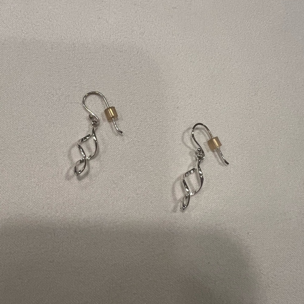 Elegant Sterling Silver Twist Earrings